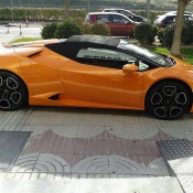 Orange Huracan Spyder 11 175x175 at Orange Huracan Spyder Shows Up in Madrid