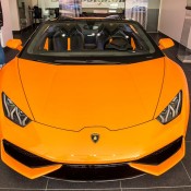 Orange Huracan Spyder 6 175x175 at Orange Huracan Spyder Shows Up in Madrid