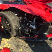 Red LaFerrari crash 2 175x175 at Red LaFerrari Gets its Face Ripped Off in Budapest