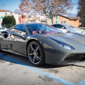 Grigio Ferro Ferrari 488 GTB 1 175x175 at Grigio Ferro Ferrari 488 GTB Spotted in Lugano