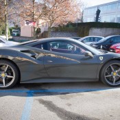 Grigio Ferro Ferrari 488 GTB 2 175x175 at Grigio Ferro Ferrari 488 GTB Spotted in Lugano