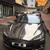black chrome model s 9 175x175 at Black Chrome Tesla Model S by Impressive Wrap