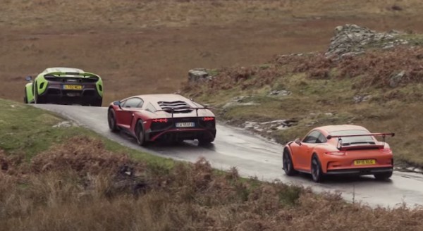 lake district supercars 600x328 at Aventador SV, 991 GT3 RS and McLaren 675LT in Lake District