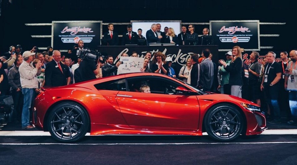 Acura NSX auction 1 at First 2017 Acura NSX Sells for $1.2 Million