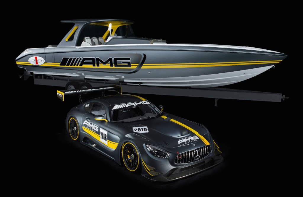 Cigarette Racing GT3 0 at Mercedes AMG GT3 Inspires Cigarette Racing Performance Boat