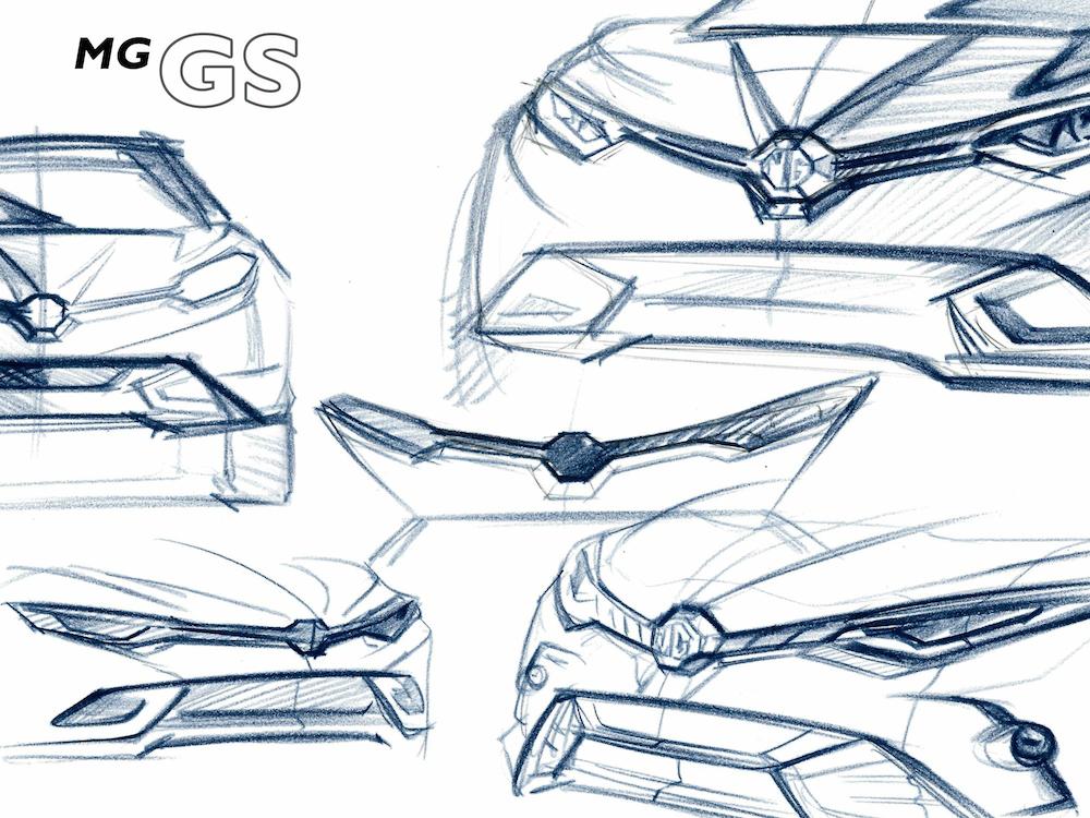 MG GS Crossover at MG GS Crossover Officially Teased