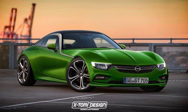 Production Opel GT 600x357 at Production Opel GT Rendered But It’s Not Happening