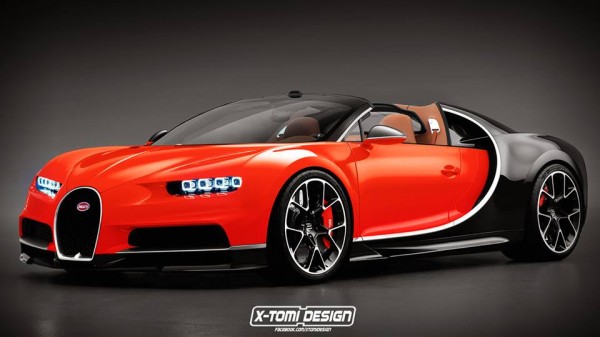 Bugatti Chiron Grand Sport render 600x337 at Bugatti Chiron Grand Sport Roadster Rendered