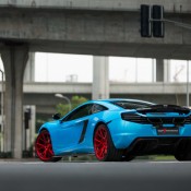 McLaren 12C Red Vossen 10 175x175 at Gallery: Sky Blue McLaren 12C on Red Vossen Wheels