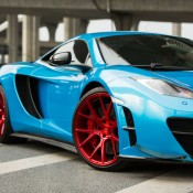 McLaren 12C Red Vossen 6 175x175 at Gallery: Sky Blue McLaren 12C on Red Vossen Wheels