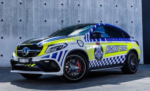 Mercedes AMG GLE63 cop car 1 600x365 at Australian Police Gets Mercedes AMG GLE63 Coupe Patrol Car