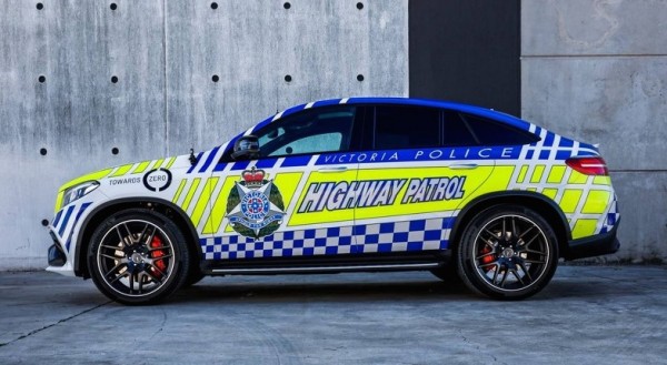 Mercedes AMG GLE63 cop car 2 600x329 at Australian Police Gets Mercedes AMG GLE63 Coupe Patrol Car