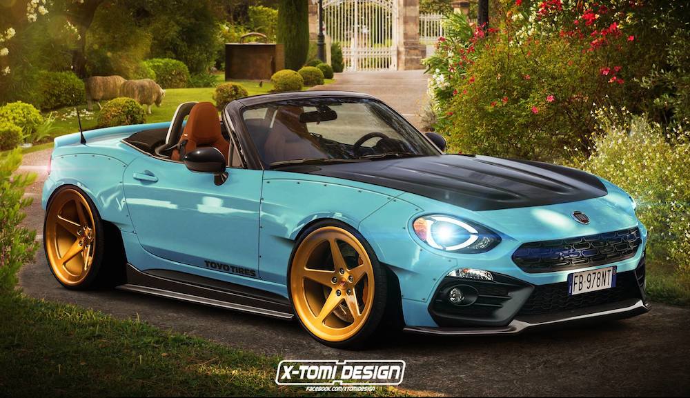 Fiat 124 Spider Rocket Bunny at Rendering: Fiat 124 Spider Rocket Bunny