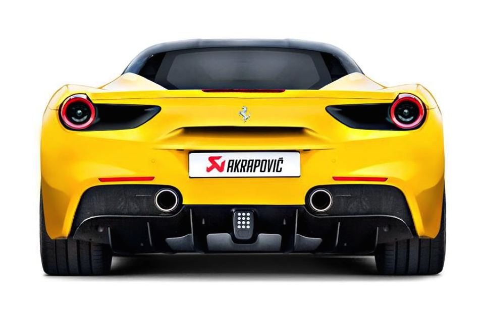 Akrapovic Ferrari 488 GTB detail 1 at Akrapovic Ferrari 488 GTB Exhaust System Detailed