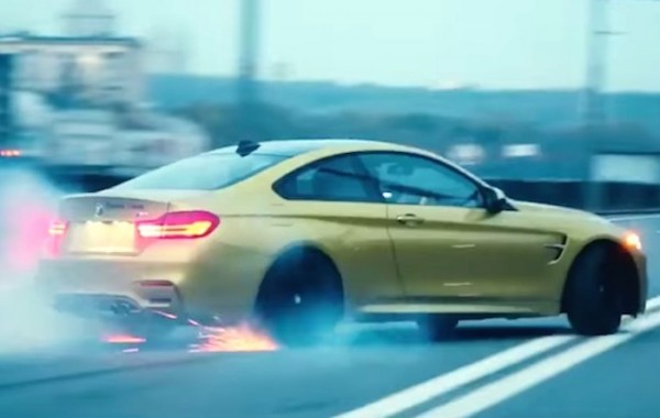 BMW M4 Moscow Drift 600x380 at Only in Russia: BMW M4 Drifts Wildly on Public Roads