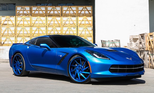 Blue on Blue Corvette 0 600x361 at Blue on Blue Corvette by Forgiato Wheels