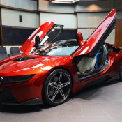 Lava Red BMW i8 18 175x175 at One Off Lava Red BMW i8 from Abu Dhabi
