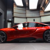 Lava Red BMW i8 22 175x175 at One Off Lava Red BMW i8 from Abu Dhabi