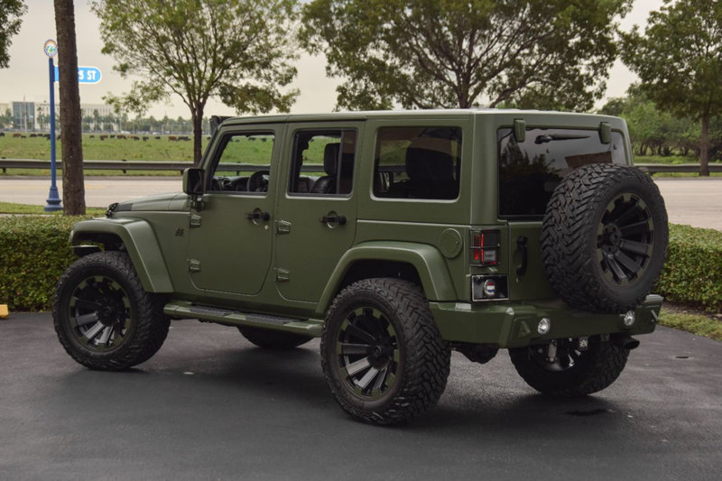 jeep wrangler colors green pre owned