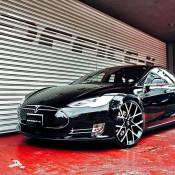 Office K Tesla Model S 1 175x175 at Office K Tesla Model S Gets Forgiato Wheels
