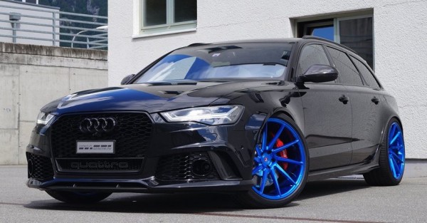 Blue Wheeled Audi RS6 0 600x313 at Blue Wheeled Audi RS6   Yay or Nay?