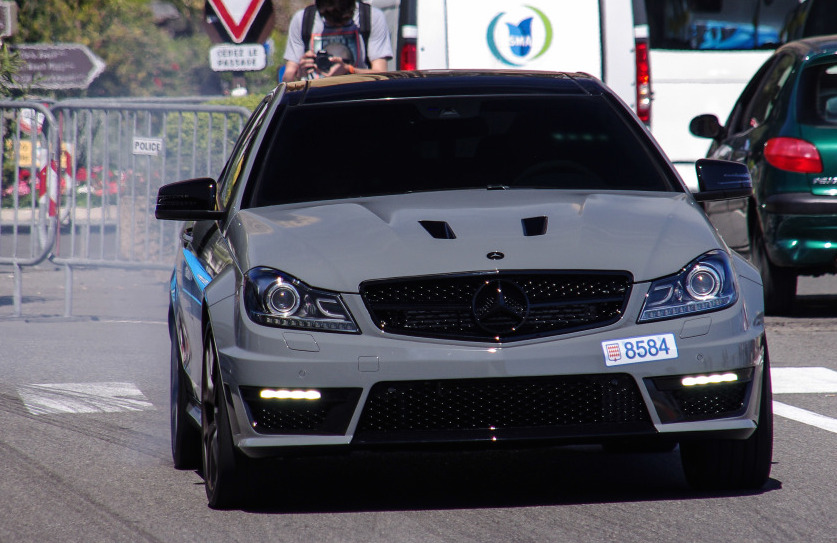 C63 AMG Coupe Edition 507 0 at Mercedes C63 AMG Coupe Edition 507 Caught Smoking in Monaco