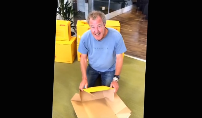 Clarkson Assembling a Box at Clarkson Assembling a Box Is More Popular Than the New Top Gear!