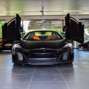 matte black McLaren 675LT Spider 1 175x175 at Munich’s Black Knight: McLaren 675LT Spider