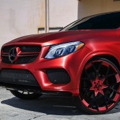 Brushed Red Mercedes GLE 3 175x175 at Brushed Red Mercedes GLE Coupe by TaTe Design