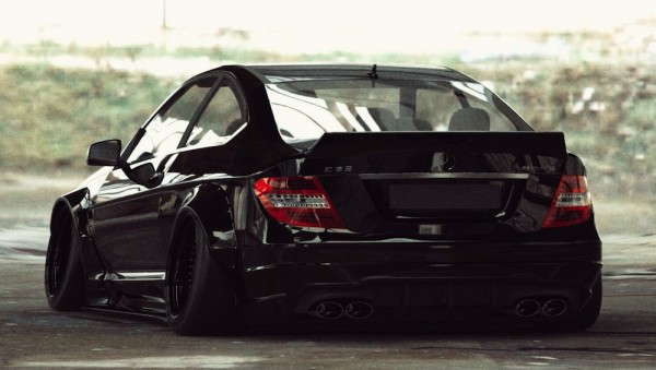 Liberty Walk Mercedes C63 Coupe 2 600x339 at Preview: Liberty Walk Mercedes C63 Coupe