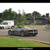 LaFerrari Aperta Grigio spot 6 175x175 at Sweet Looking LaFerrari Aperta Sighted Outside Factory