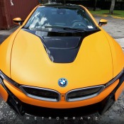 Matte Orange BMW i8 2 175x175 at Matte Orange BMW i8 Looks Candylicious!