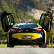 Matte Yellow BMW i8 2 175x175 Matte Yellow BMW i8 2 175x175 at Color Therapy: Matte Yellow BMW i8 on Blue Wheels