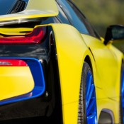 Matte Yellow BMW i8 5 175x175 Matte Yellow BMW i8 5 175x175 at Color Therapy: Matte Yellow BMW i8 on Blue Wheels
