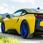 Matte Yellow BMW i8 8 175x175 Matte Yellow BMW i8 8 175x175 at Color Therapy: Matte Yellow BMW i8 on Blue Wheels