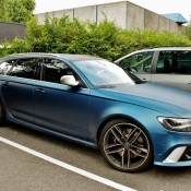 Matte blue Audi RS6 5 175x175 at Matte Blue Audi RS6 Is a Sight to Behold