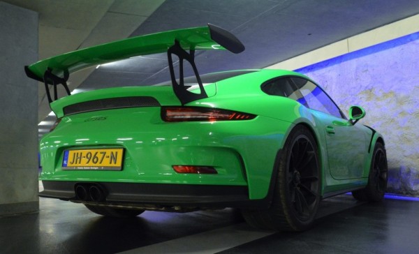 RS Green Porsche 991 GT3 RS Spot 0 600x364 at RS Green Porsche 991 GT3 RS Sighted in the Netherlands