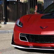 satin red corvette 1 175x175 at Custom Corvette Z06 in Satin Red Chrome