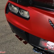 satin red corvette 14 175x175 at Custom Corvette Z06 in Satin Red Chrome