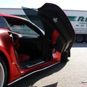 satin red corvette 9 175x175 at Custom Corvette Z06 in Satin Red Chrome