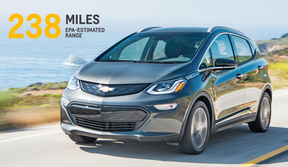 2017 BoltEV Range at 2017 Chevrolet Bolt EV Rated at 238 Miles