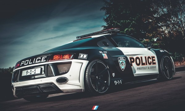 Audi R8 Police Car 0 600x360 at Audi R8 Police Car Prepared for ADAC