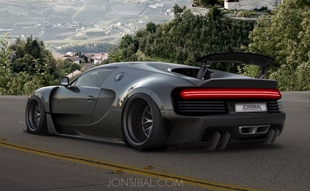 Bugatti Chiron Wide Body at Rendering: Bugatti Chiron Wide Body