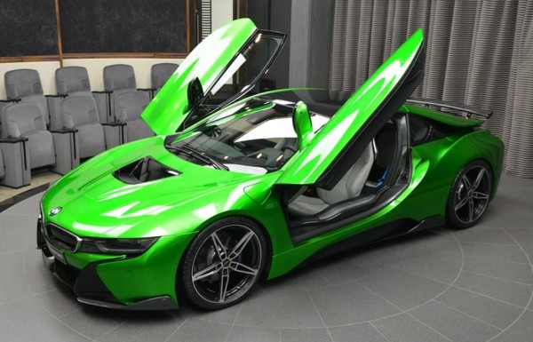 Lava Green BMW i8 0 600x385 at Lava Green BMW i8 Is Serious Eye Candy