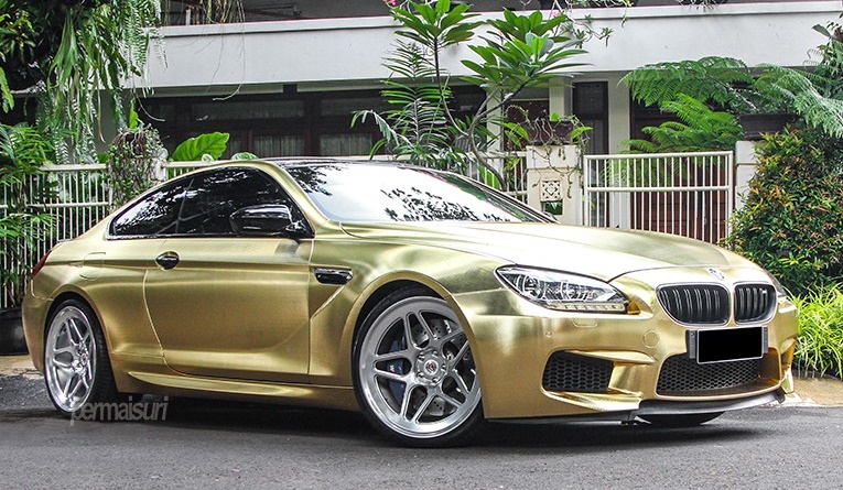 Textured Gold BMW M6 0 at Textured Gold BMW M6 on Vossen Wheels