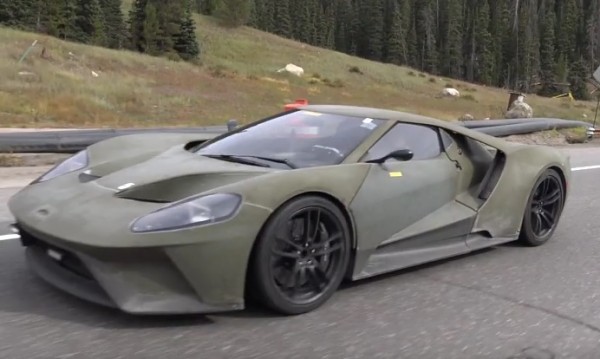 ford gt matte green 600x359 at Ford GT Prototype Sighted in Spec Ops Outfit