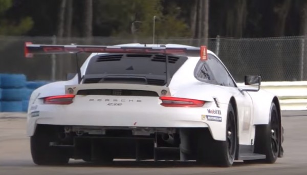 991 RSR testing 600x342 at New Porsche 911 RSR Caught Testing at Sebring