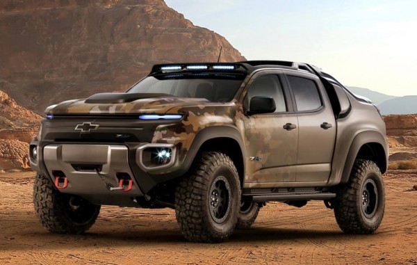 Chevrolet Colorado ZH2 0 600x381 at Chevrolet Colorado ZH2 Unveiled at Army Show