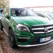 Green Mercedes GL63 AMG 2 175x175 at Green on Green Mercedes GL63 AMG Spotted in Berlin