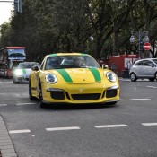 Speed Yellow Porsche 911 R 2 175x175 at Speed Yellow Porsche 911 R Sighted in Dusseldorf
